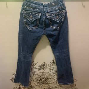 y2k grunge low rise bootcut miss me jeans
